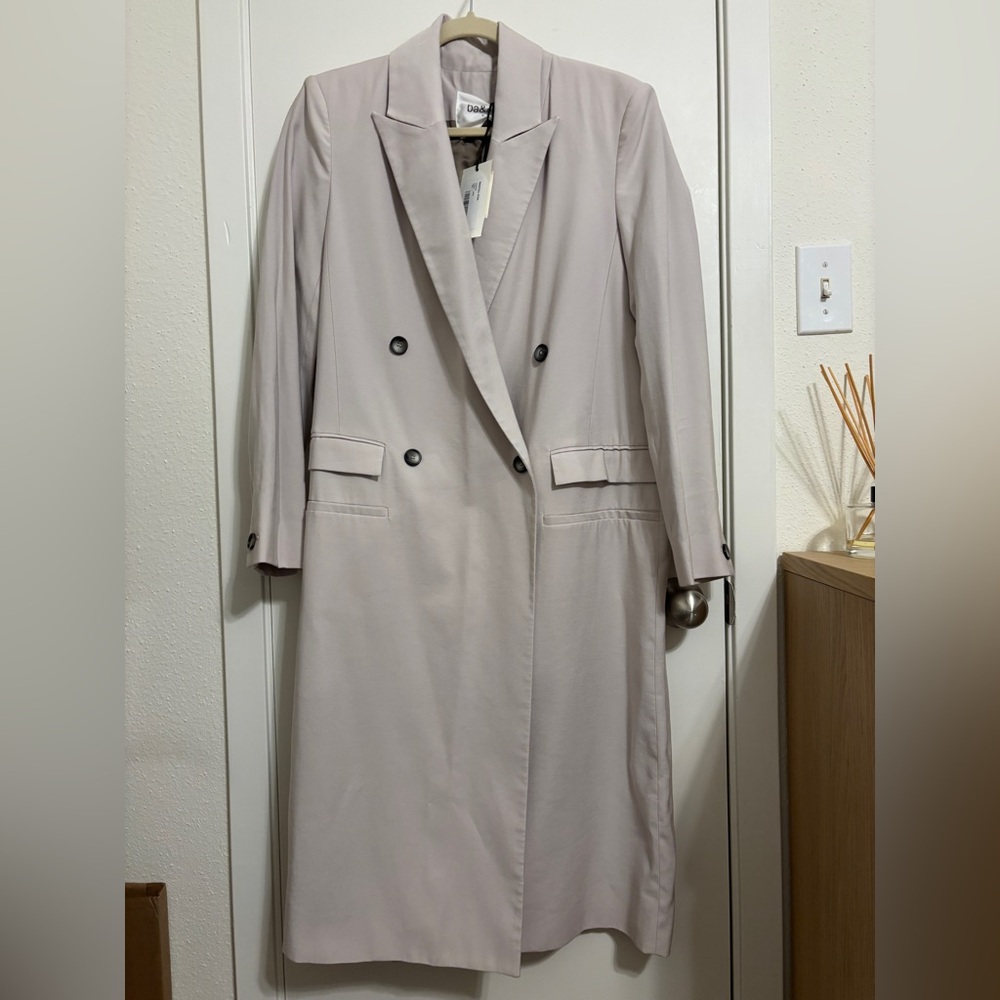 BA&SH oversized manteau Stan oversized Trench Blazer lady coat Sz 2 (small) Ecru
